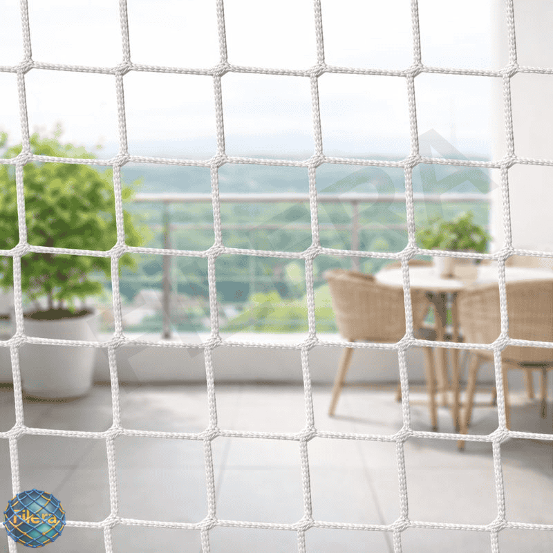 Balkon Güvenlik Filesi | 10×10 cm Göz Aralığı – 6 mm İp Kalınlığı - 1