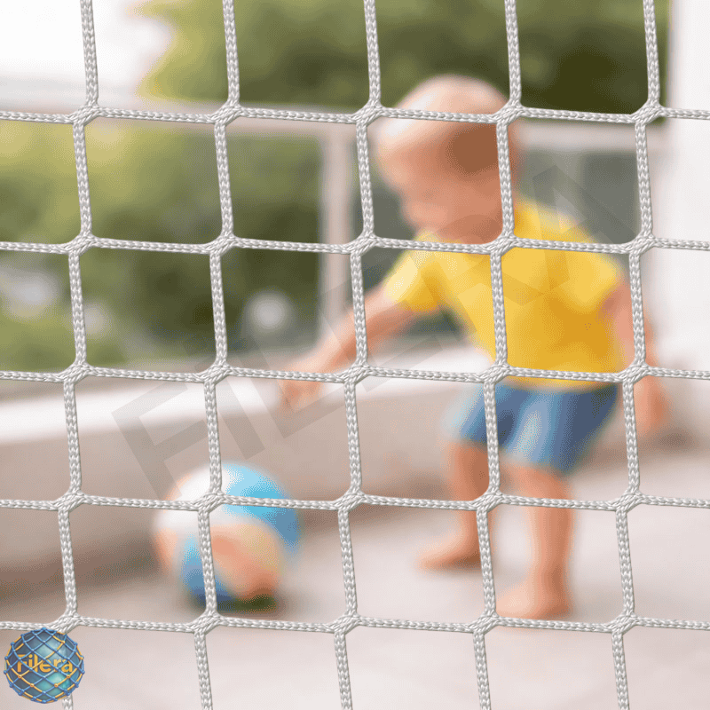 Çocuk Güvenlik Filesi-Ağı | 10×10 cm Göz Aralığı – 6 mm İp Kalınlığı - 1